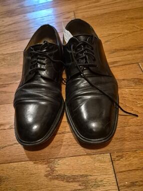 Mezlan Classic Black Leather Men's Dress Oxfords Mens Sz 12